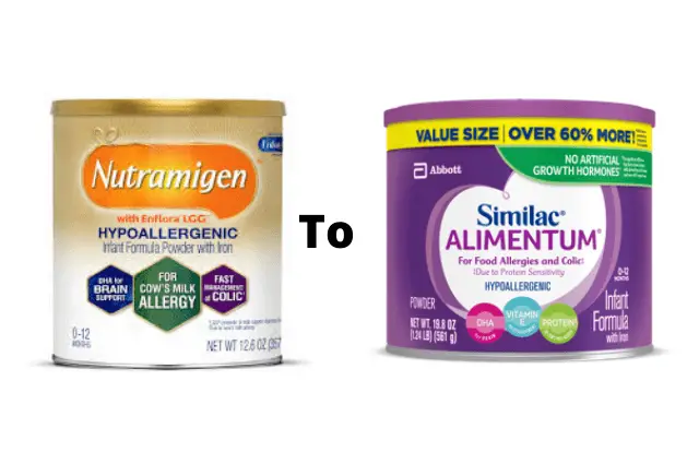 Switching from Nutramigen to Alimentum