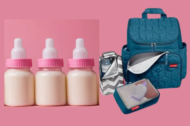 How to carry milk in a diaper bag